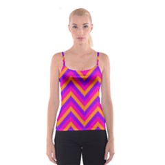 Chevron Spaghetti Strap Top by BangZart