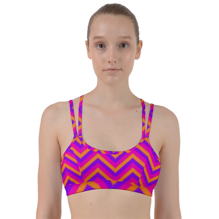 Chevron Line Them Up Sports Bra