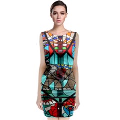 Elephant Stained Glass Classic Sleeveless Midi Dress by BangZart