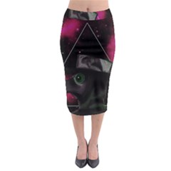 Bird-man  Midi Pencil Skirt by Valentinaart