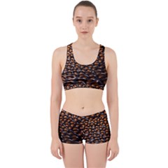 Digital Blasphemy Honeycomb Work It Out Sports Bra Set by BangZart