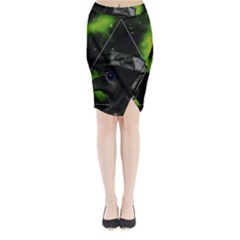 Bird-man  Midi Wrap Pencil Skirt by Valentinaart