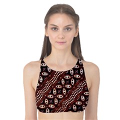 Art Traditional Batik Pattern Tank Bikini Top by BangZart