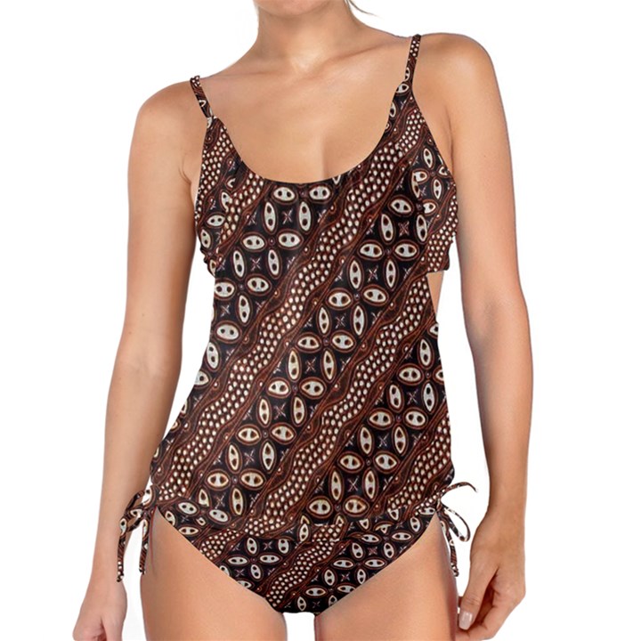 Art Traditional Batik Pattern Tankini Set