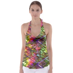 Technology Circuit Computer Babydoll Tankini Top by BangZart