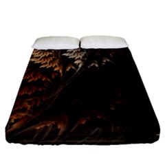 Fractalius Abstract Forests Fractal Fractals Fitted Sheet (queen Size)