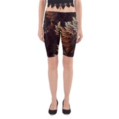 Fractalius Abstract Forests Fractal Fractals Yoga Cropped Leggings