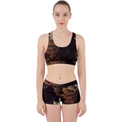 Fractalius Abstract Forests Fractal Fractals Work It Out Sports Bra Set