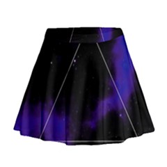 Space Mini Flare Skirt by Valentinaart