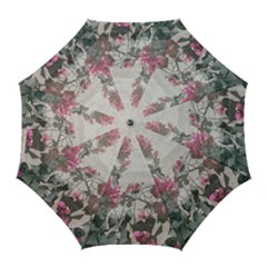 Shabby Chic Style Floral Photo Golf Umbrellas by dflcprints