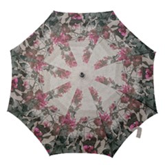 Shabby Chic Style Floral Photo Hook Handle Umbrellas (medium) by dflcprints