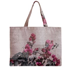 Shabby Chic Style Floral Photo Zipper Mini Tote Bag by dflcprints