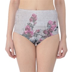 Shabby Chic Style Floral Photo High-waist Bikini Bottoms by dflcprintsclothing