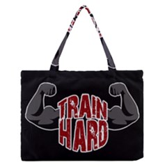 Train Hard Medium Zipper Tote Bag by Valentinaart