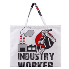 Industry Worker  Zipper Large Tote Bag by Valentinaart