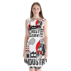 Industry Worker  Sleeveless Chiffon Dress   by Valentinaart