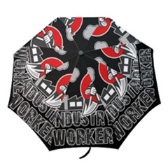 Industry Worker  Folding Umbrellas by Valentinaart