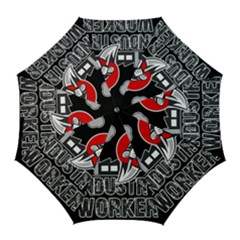 Industry Worker  Golf Umbrellas by Valentinaart