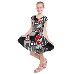 Industry Worker  Kids  Short Sleeve Dress by Valentinaart