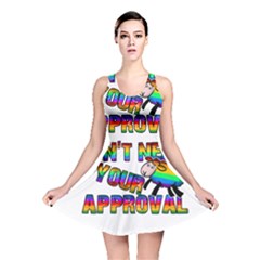 Dont Need Your Approval Reversible Skater Dress by Valentinaart