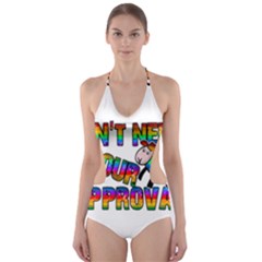 Dont Need Your Approval Cut-out One Piece Swimsuit by Valentinaart