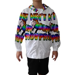 Dont Need Your Approval Hooded Wind Breaker (kids) by Valentinaart