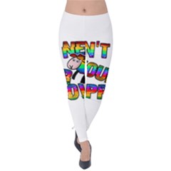 Dont Need Your Approval Velvet Leggings by Valentinaart