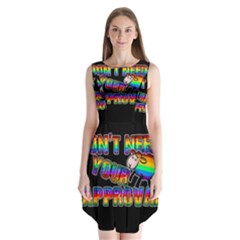 Dont Need Your Approval Sleeveless Chiffon Dress   by Valentinaart