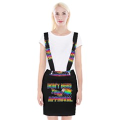 Dont Need Your Approval Braces Suspender Skirt by Valentinaart