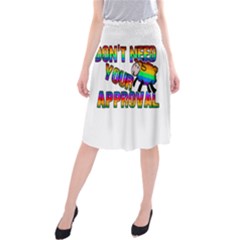 Dont Need Your Approval Midi Beach Skirt by Valentinaart