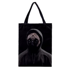 Gangsta Pug Classic Tote Bag by Valentinaart