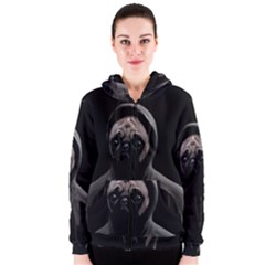 Gangsta Pug Women s Zipper Hoodie