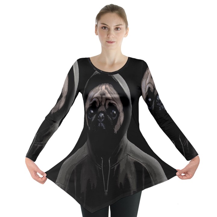 Gangsta pug Long Sleeve Tunic 