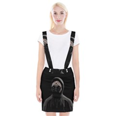 Gangsta Pug Braces Suspender Skirt by Valentinaart