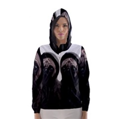 Gangsta Pug Hooded Wind Breaker (women)