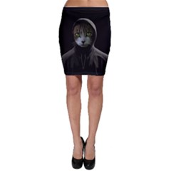 Gangsta Cat Bodycon Skirt