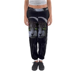 Gangsta Cat Women s Jogger Sweatpants by Valentinaart