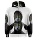 Gangsta cat Men s Zipper Hoodie View1