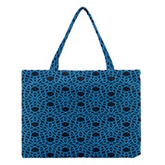 Triangle Knot Blue And Black Fabric Medium Tote Bag by BangZart