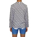 Grey Diamond Metal Texture Kids  Long Sleeve Swimwear View2