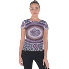 Spirit Of The Child Australian Aboriginal Art Short Sleeve Sports Top 