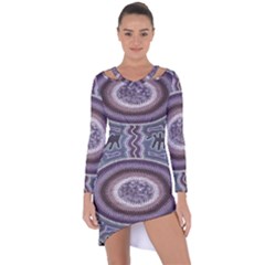 Spirit Of The Child Australian Aboriginal Art Asymmetric Cut-out Shift Dress by BangZart