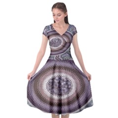 Spirit Of The Child Australian Aboriginal Art Cap Sleeve Wrap Front Dress by BangZart