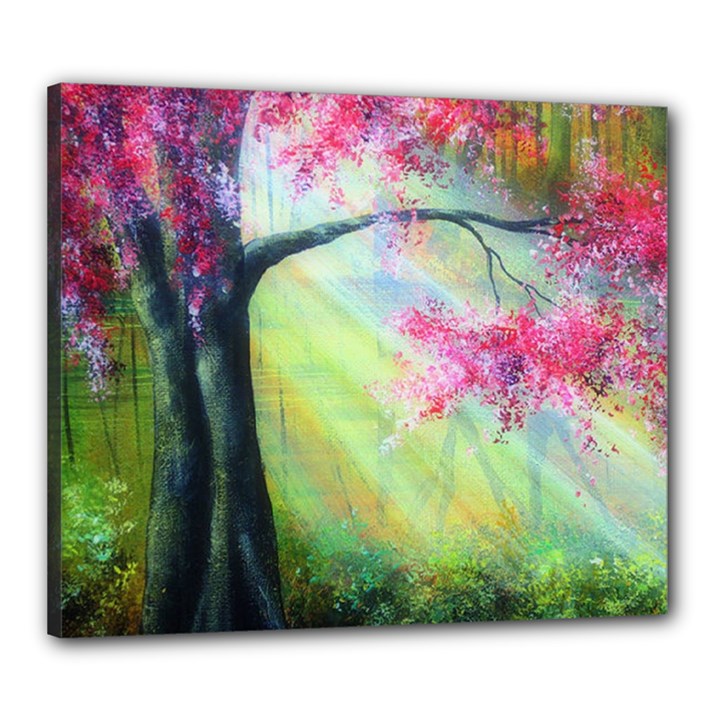 Forests Stunning Glimmer Paintings Sunlight Blooms Plants Love Seasons Traditional Art Flowers Sunsh Canvas 24  x 20 