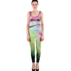 Forests Stunning Glimmer Paintings Sunlight Blooms Plants Love Seasons Traditional Art Flowers Sunsh Onepiece Catsuit by BangZart