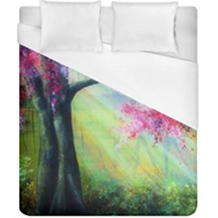 Forests Stunning Glimmer Paintings Sunlight Blooms Plants Love Seasons Traditional Art Flowers Sunsh Duvet Cover (california King Size) by BangZart