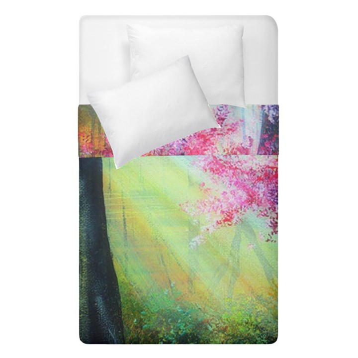 Forests Stunning Glimmer Paintings Sunlight Blooms Plants Love Seasons Traditional Art Flowers Sunsh Duvet Cover Double Side (Single Size)