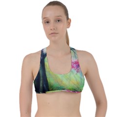 Forests Stunning Glimmer Paintings Sunlight Blooms Plants Love Seasons Traditional Art Flowers Sunsh Criss Cross Racerback Sports Bra by BangZart