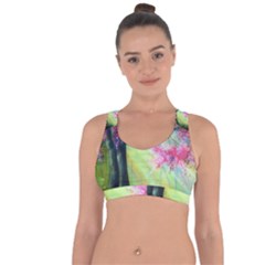 Forests Stunning Glimmer Paintings Sunlight Blooms Plants Love Seasons Traditional Art Flowers Sunsh Cross String Back Sports Bra by BangZart