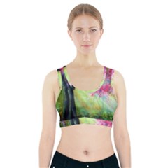 Forests Stunning Glimmer Paintings Sunlight Blooms Plants Love Seasons Traditional Art Flowers Sunsh Sports Bra With Pocket by BangZart